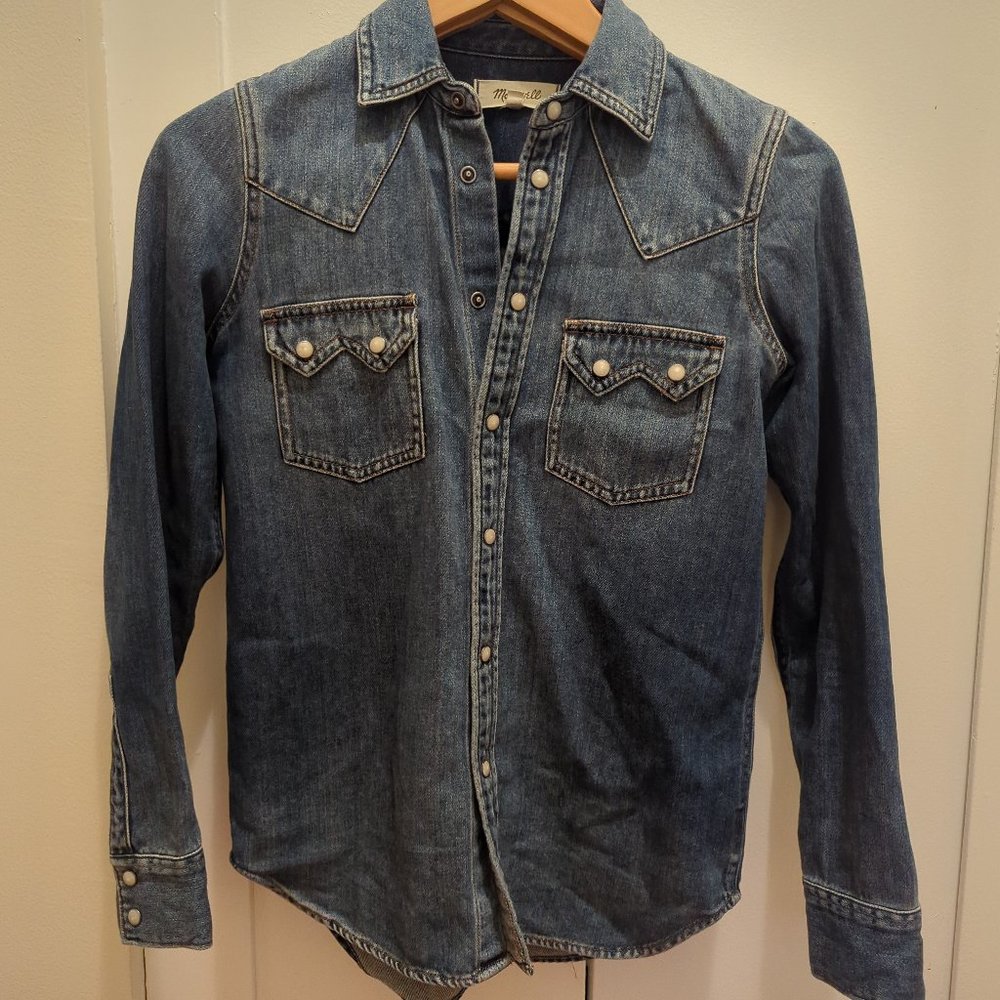Madewell western denim shirt
